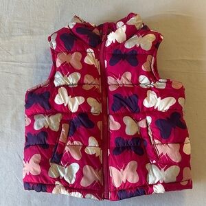 Old Navy - Pink and Purple Fleece lined puffer Vest